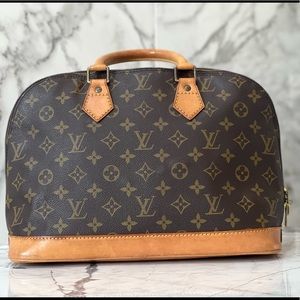 Louis Vuitton Monogram Alma Tote Hand Bag Purse